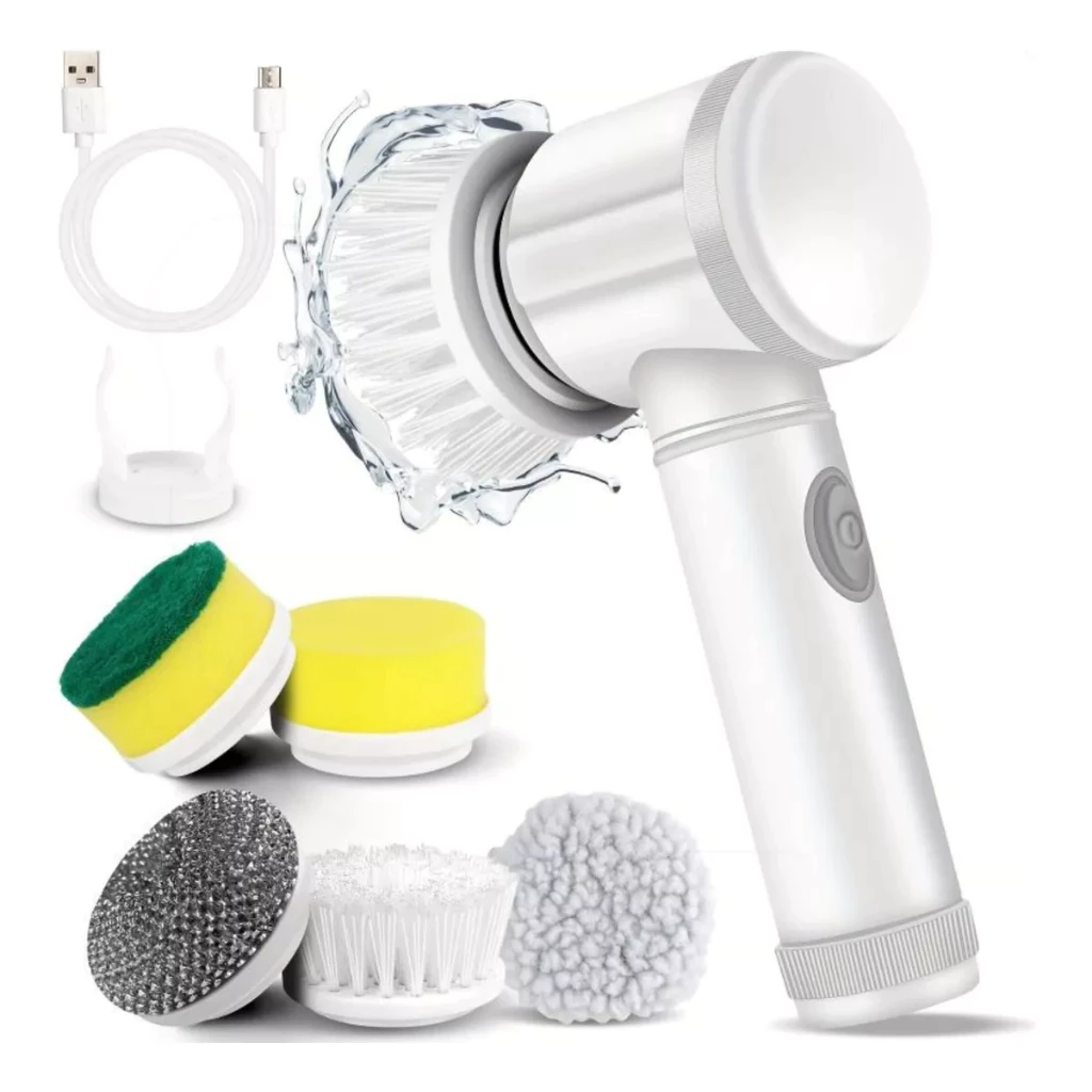 Escova de Limpeza Elétrica 5 em 1