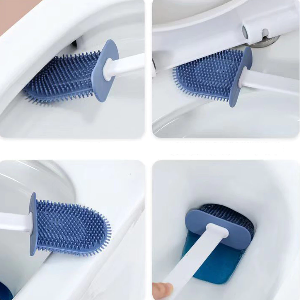 Escova de Silicone 2 em 1 para Vaso Sanitário