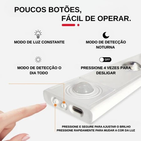 Luz LED com Sensor de Movimento
